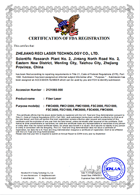 Fiber Laser FDA Certification